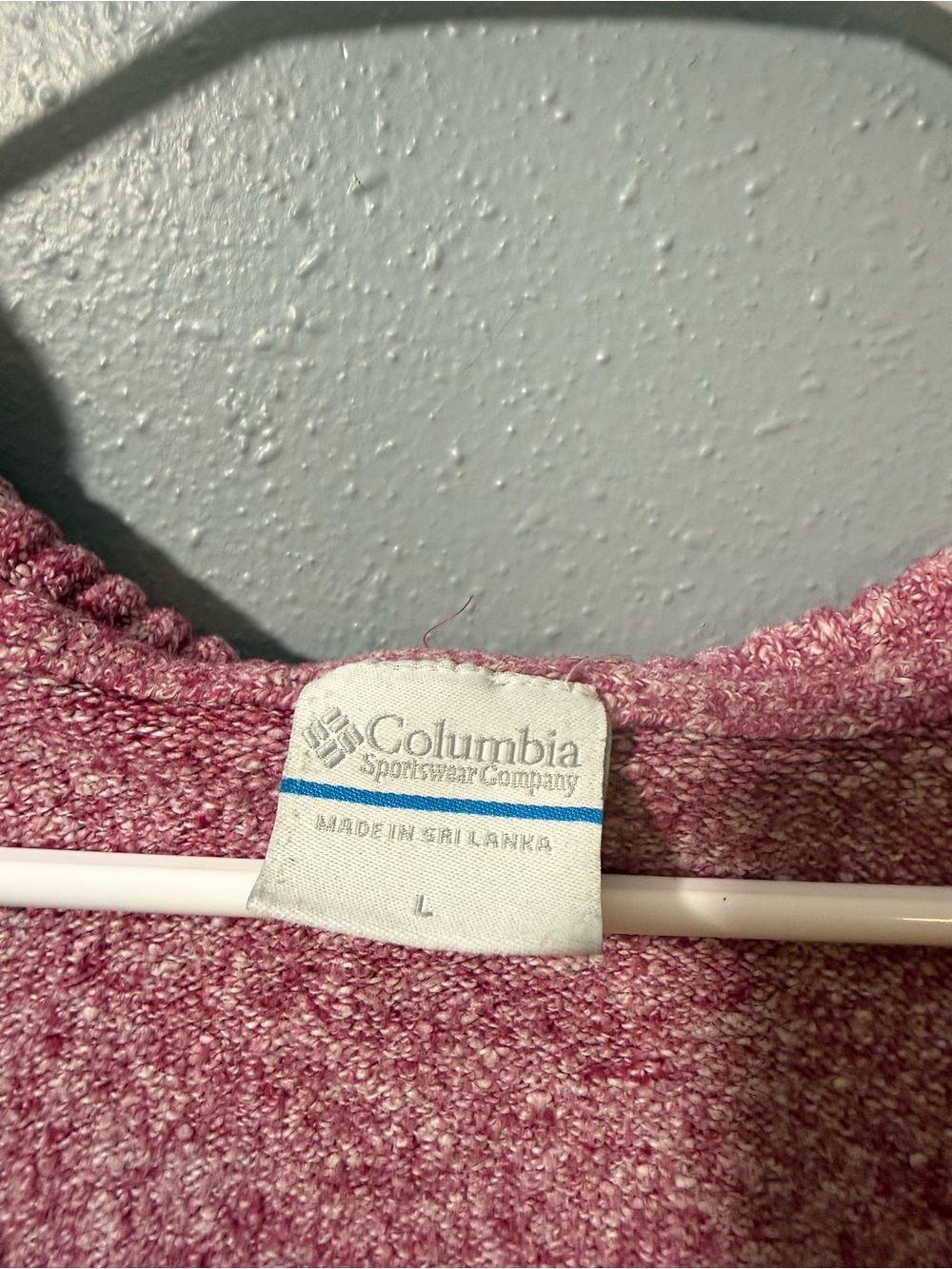 Columbia Women's Pink Heather Sweatshirt Hoodie